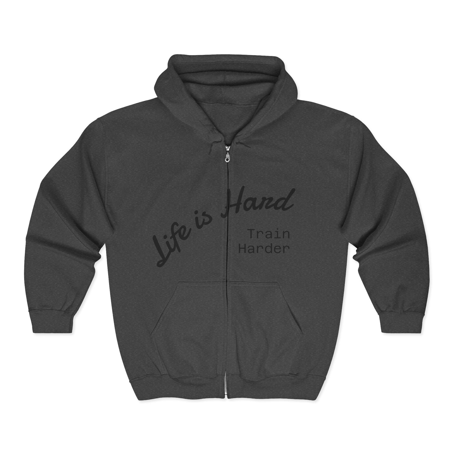 Cozy Unisex Zip Hoodie for Everyday Comfort, Casual Wear, Gift for Friends, Exercise, Printed Sweatshirt