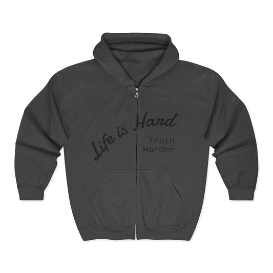 Cozy Unisex Zip Hoodie for Everyday Comfort, Casual Wear, Gift for Friends, Exercise, Printed Sweatshirt