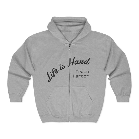 Cozy Unisex Zip Hoodie for Everyday Comfort, Casual Wear, Gift for Friends, Exercise, Printed Sweatshirt